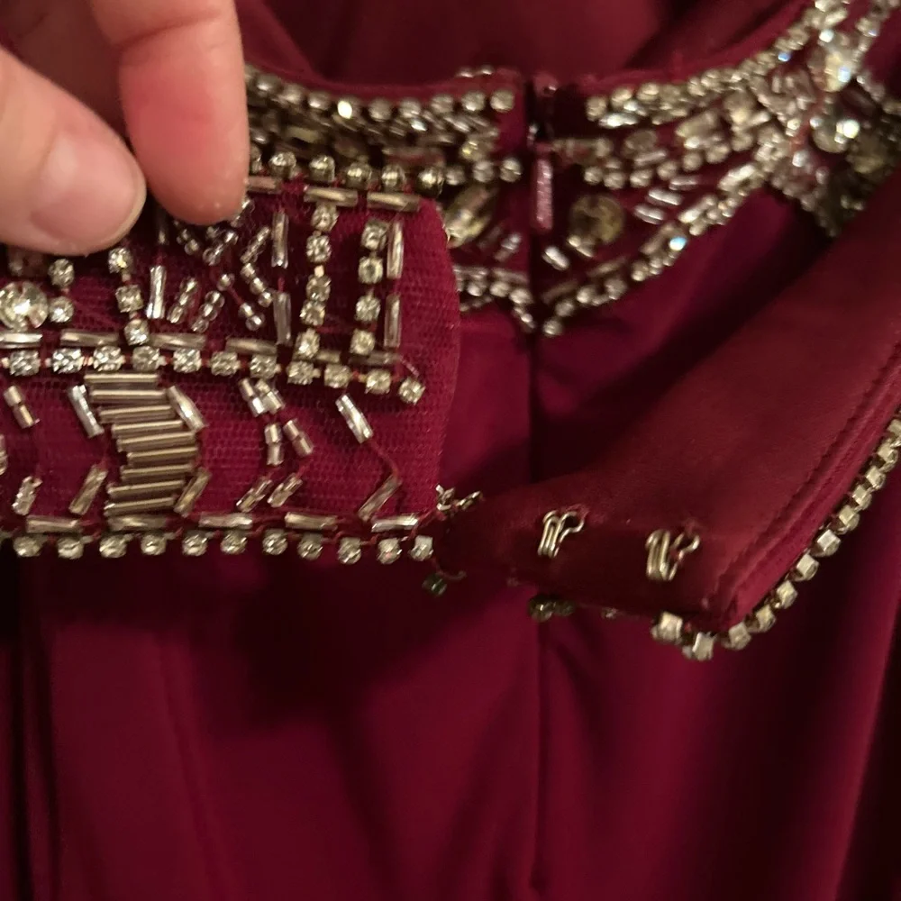 Rachel Allan Burgundy Two-Piece Prom Dress size 6 - Picture 10 of 16